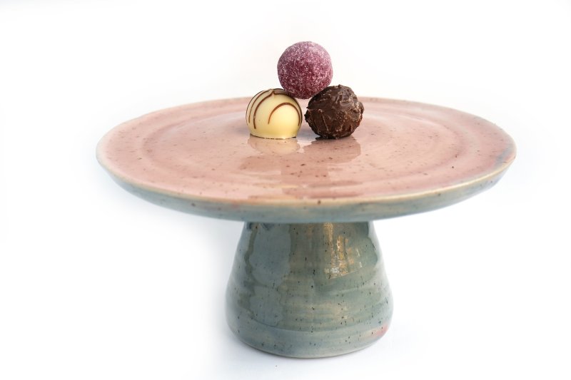 handgedrehter Keramik Kuchenständer Cake stand